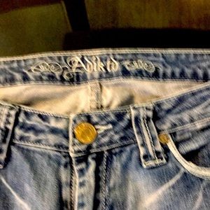 ADIKTD JEANS, size 10/w 31. Inseam 33 Regular